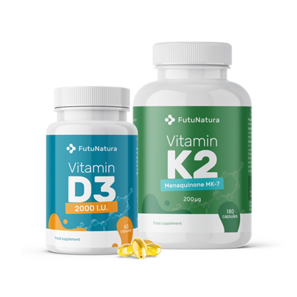FutuNatura Vitamine K2 + D3, kit