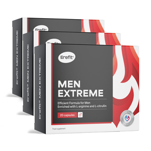 Erefit® 3x Men Extreme ? complexe pour hommes, ensemble 60 gelules