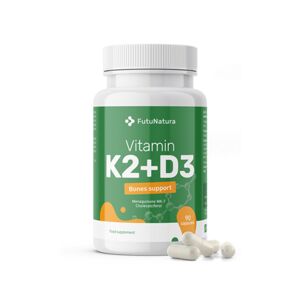 FutuNatura Vitamine K2 + D3 - pour les os, 90 gelules