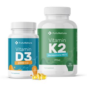 FutuNatura Vitamine K2 + D3, kit