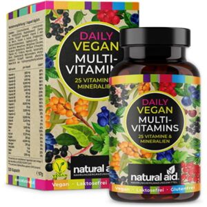 Natural aid® Multivitamines vegetaliennes, 120 gelules