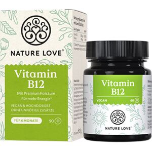 Nature Love Vitamine B12 1000 µg, 90 comprimes