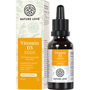 Nature Love Vitamine D3 5000 u.i., gouttes, 30 ml