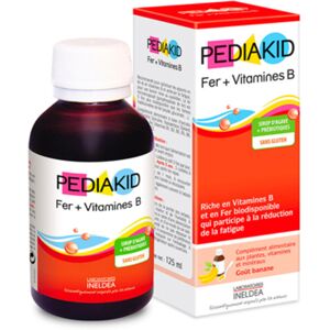 Pediakid Sirop pour enfants au fer + vitamines B, 125 ml