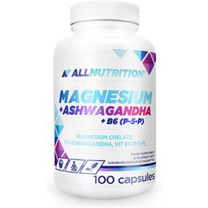 AllNutrition Magnésium + ashwagandha + vitamine B6, 100 gélules