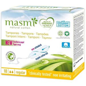 Ekolife Natura Tampons en coton biologique – normaux, 18 pièces