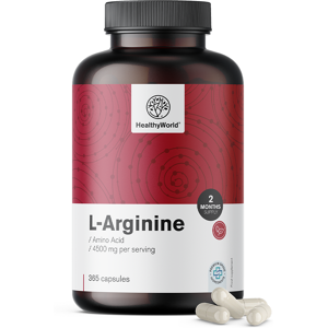 HealthyWorld® L-arginine 4500 mg, 365 gélules