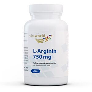 Vita World L-Arginine 750 mg, 100 gélules