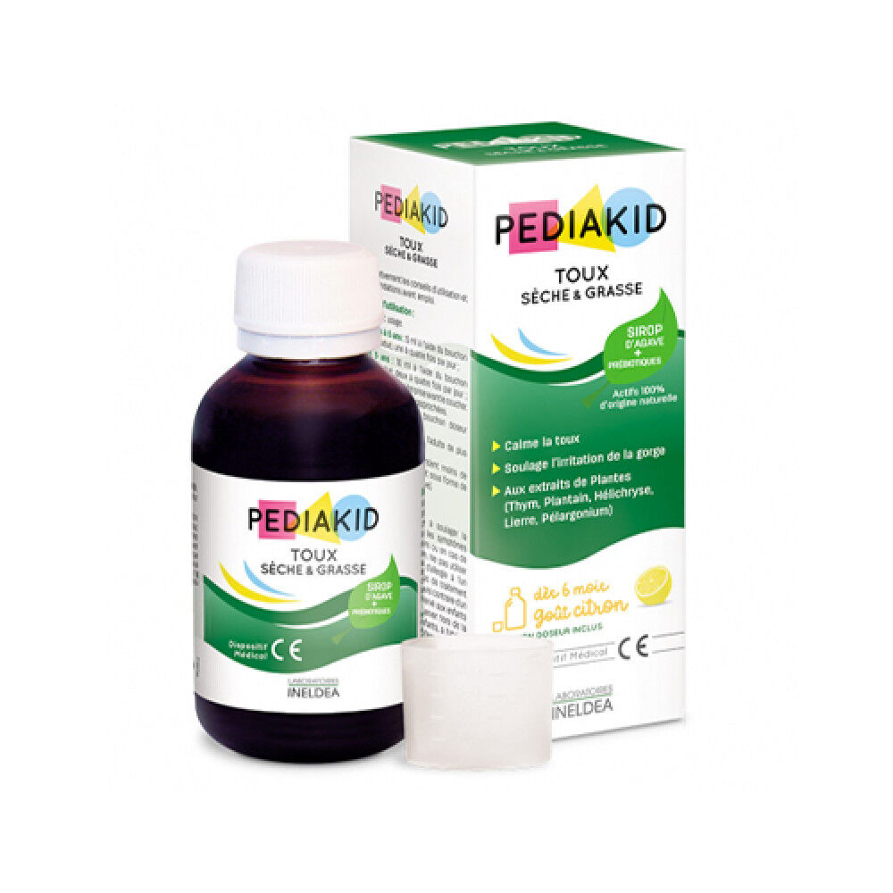Pediakid Sirop contre la toux sèche et humide, 125 ml