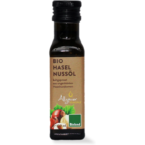 Allgäuer Huile de noisette - BIO, 100 ml - Publicité Allgäuer Huile de noisette - BIO, 100 ml - Publicité