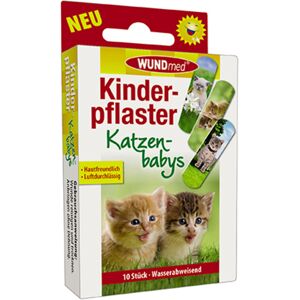 WUNDmed Patchs pour bebes - chatons, 10 pieces