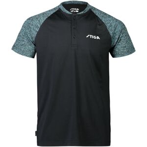 Stiga Team Shirt Black Green S mixte