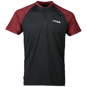 Stiga Team Shirt Black Red S mixte