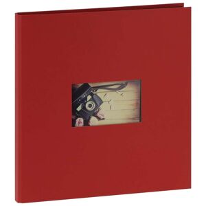 PANODIA Album photo PANODIA traditionnel STUDIO - 60 pages noires - 300 photos - Couverture Rouge 33x34cm + fenêtre - Publicité