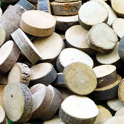 Baker Ross Mini rondins de bois (par paquet) Materiaux Naturels Pour L'Artisanat