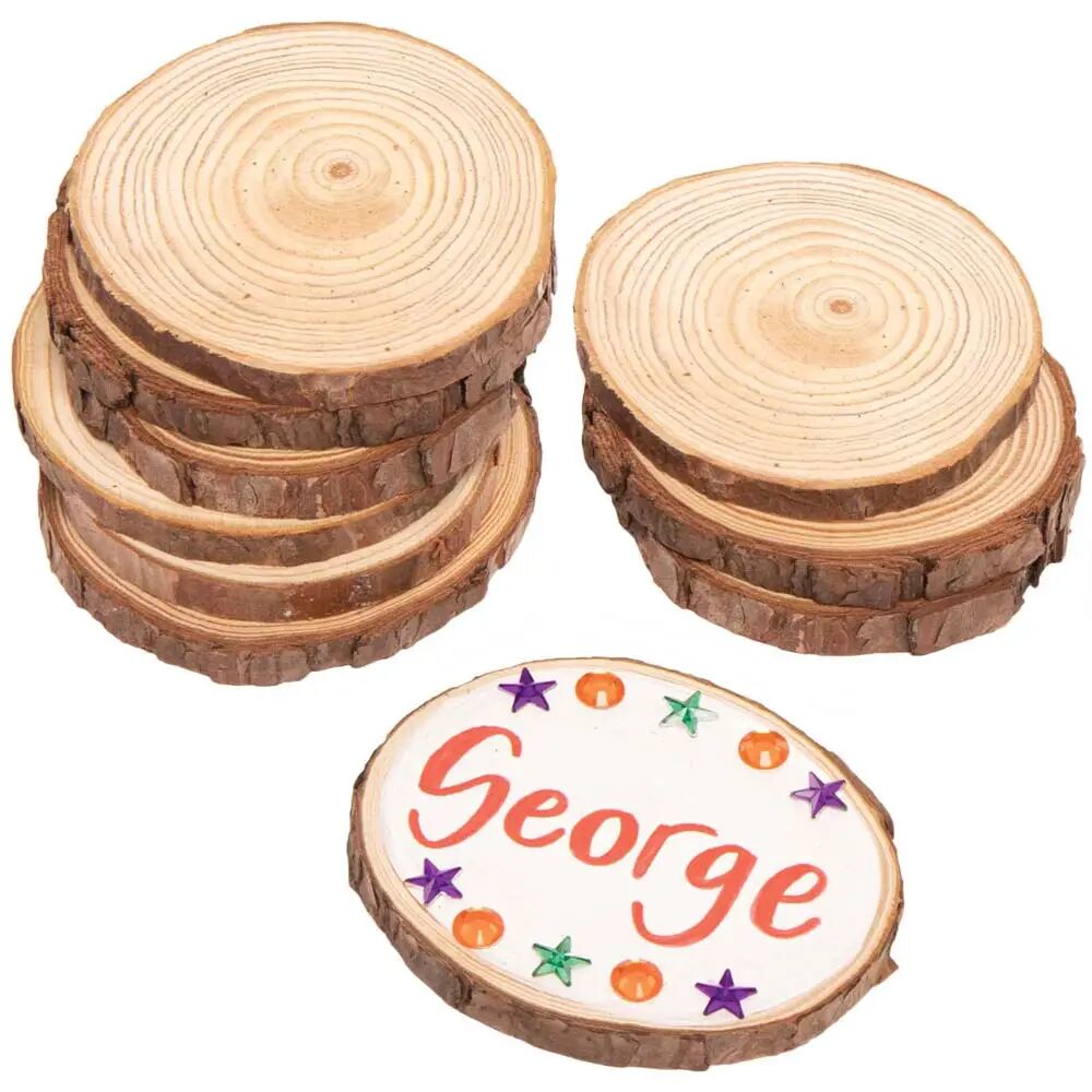 Baker Ross Cercles en bois (Paquet de 10) Materiaux Naturels Pour L'Artisanat