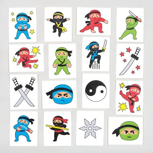 Baker Ross Tatouages ninjas (Paquet de 48) Jouets