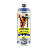 Bombe peinture Bleu outremer brillant acrylique RAL 5002 Motip 400 ml