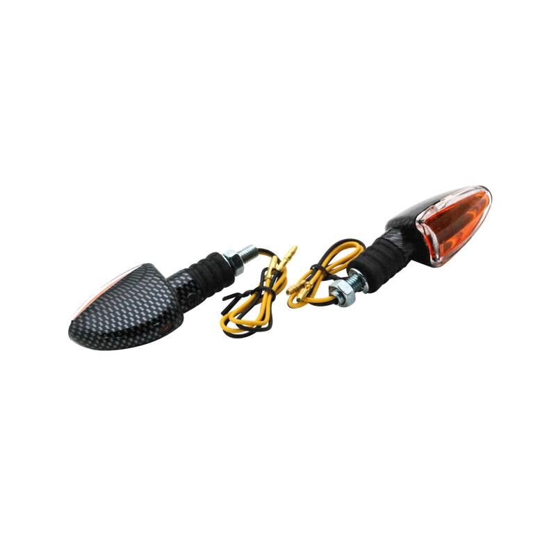 Clignotants Replay Arrow orange/carbone avec témoin