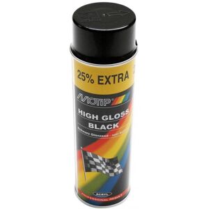 Bombe Peinture noir brillant Motip 500ml