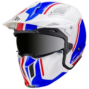 MT Helmets Casque transformable MT Helmets Streetfighter SV bleu-blanc brillant -