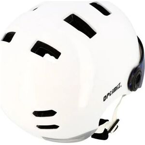 Optimiz Casque vélo adulte Optimiz O390 blanc avec visière intégrée- 58-61