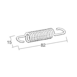 Buzzetti Ressort 82mm pour bequille centrale 445921, 445905 445906, 445903