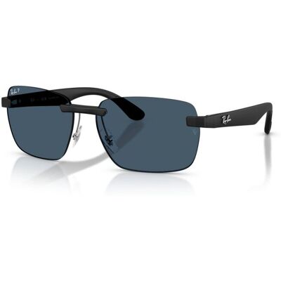 Ray-Ban - RB4470 Chromance - Lunettes de soleil T59 - Sand Black - Polarized Blue - Publicité Ray-Ban - RB4470 Chromance - Lunettes de soleil T59 - Sand Black - Polarized Blue - Publicité