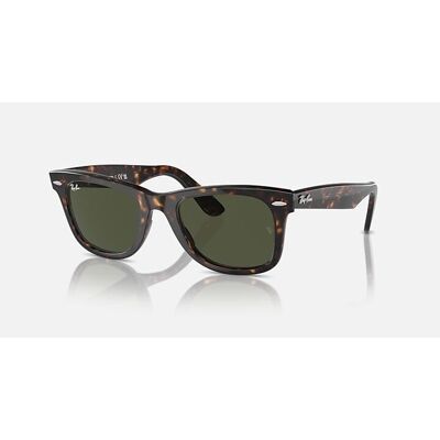 Ray-Ban - Wayfarer Classic - Lunettes de soleil T50 - Tortoise - G-15 Green - Publicité Ray-Ban - Wayfarer Classic - Lunettes de soleil T50 - Tortoise - G-15 Green - Publicité