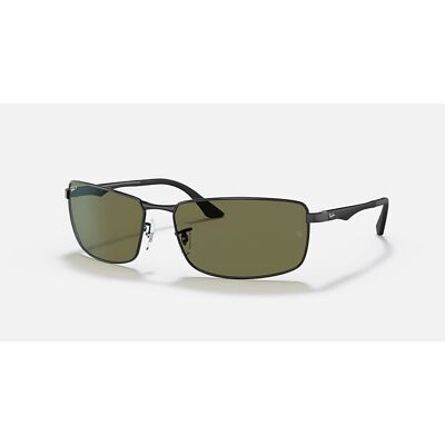 Ray-Ban - RB3498 - Lunettes de soleil T61 - Black - Green Polarized - Publicité Ray-Ban - RB3498 - Lunettes de soleil T61 - Black - Green Polarized - Publicité
