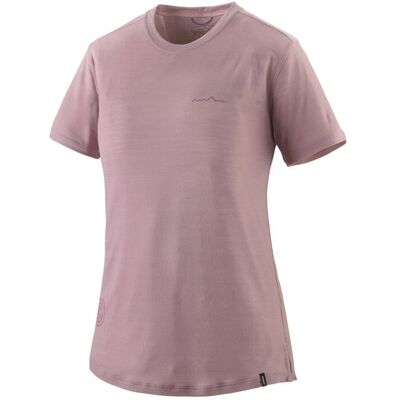 Patagonia - Cap Cool Merino Graphic Shirt - T-shirt femme Multi-Pitch: Quiet Violet - XS - Publicité Patagonia - Cap Cool Merino Graphic Shirt - T-shirt femme Multi-Pitch: Quiet Violet - XS - Publicité