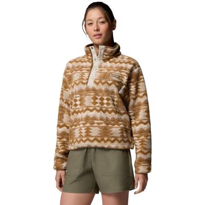 Columbia - Helvetia II Printed Cropped Half Snap - Polaire femme Delta / Retrotree - M - Publicité Columbia - Helvetia II Printed Cropped Half Snap - Polaire femme Delta / Retrotree - M - Publicité