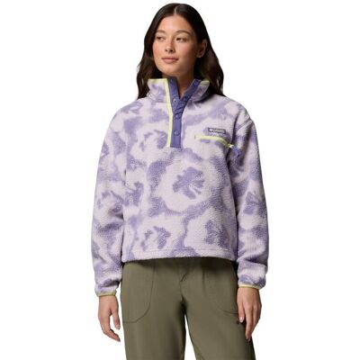 Columbia - Helvetia II Printed Cropped Half Snap - Polaire femme Stormwatch / Sprayflower - M - Publicité Columbia - Helvetia II Printed Cropped Half Snap - Polaire femme Stormwatch / Sprayflower - M - Publicité