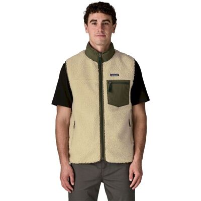 Patagonia - Men's Classic Retro-X Vest - Polaire sans manches homme Dark Natural w/Basin Green - M - Publicité Patagonia - Men's Classic Retro-X Vest - Polaire sans manches homme Dark Natural w/Basin Green - M - Publicité