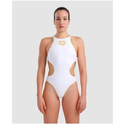 Arena - Arena One Biglogo One Piece - Maillot de bain 1 pièce femme White Gold - 38 - Publicité Arena - Arena One Biglogo One Piece - Maillot de bain 1 pièce femme White Gold - 38 - Publicité