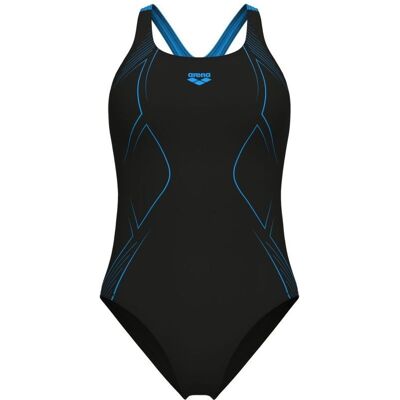 Arena - Graphic Swimsuit Swim Pro Backlb - Maillot de bain natation femme Black-Turquoise - 36 - Publicité Arena - Graphic Swimsuit Swim Pro Backlb - Maillot de bain natation femme Black-Turquoise - 36 - Publicité