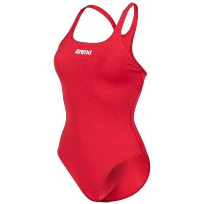 Arena - Team Swimsuit Swim Pro Solid - Maillot de bain natation femme Red-White - 42 - Publicité Arena - Team Swimsuit Swim Pro Solid - Maillot de bain natation femme Red-White - 42 - Publicité