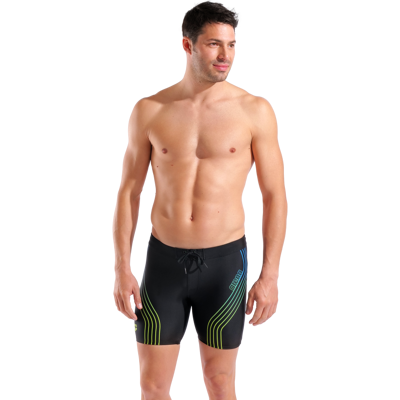 Arena - Swim Mid Jammer Graphic - Maillot de bain Black Blue Green - 95 - Publicité Arena - Swim Mid Jammer Graphic - Maillot de bain Black Blue Green - 95 - Publicité