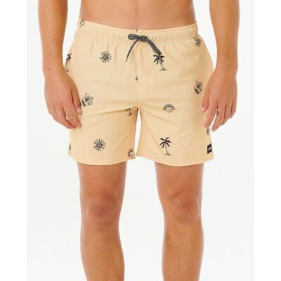 Rip Curl - Sessions Volley - Boardshort homme Straw - L - Entrejambe 16" - Publicité Rip Curl - Sessions Volley - Boardshort homme Straw - L - Entrejambe 16" - Publicité