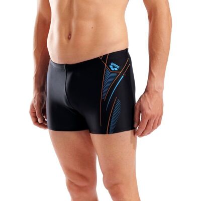 Arena - Neo Stream Swim Short - Short de bain homme Black-Turquoise-Team Orange - 90 - Publicité Arena - Neo Stream Swim Short - Short de bain homme Black-Turquoise-Team Orange - 90 - Publicité