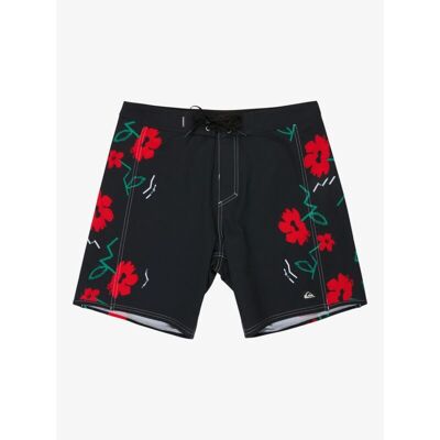 Quiksilver - Surfsilk Arch 18 - Boardshort homme Black Street Floral Arch - US 31 - Entrejambe 18" - Publicité Quiksilver - Surfsilk Arch 18 - Boardshort homme Black Street Floral Arch - US 31 - Entrejambe 18" - Publicité