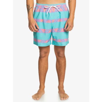Quiksilver - Take Us Back Volley 17" - Boardshort homme Marine Blue Heritage Stripe 64 - S - Publicité Quiksilver - Take Us Back Volley 17" - Boardshort homme Marine Blue Heritage Stripe 64 - S - Publicité