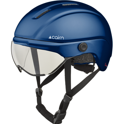 Cairn - Fuse Visor - Casque vélo urbain homme Mat Metallic Navy - M (55 - 58 cm) - Publicité Cairn - Fuse Visor - Casque vélo urbain homme Mat Metallic Navy - M (55 - 58 cm) - Publicité