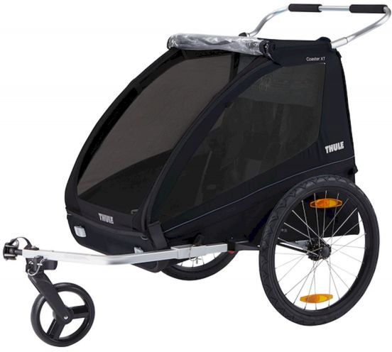 Thule Coaster 2 XT Bike Trailer+Stroll - Remorque vélo enfant Black 2 places