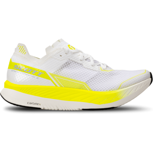 Scott - Speed Carbon RC 2 - Chaussures running plaque carbone homme White / Safety Yellow - 42 - Publicité Scott - Speed Carbon RC 2 - Chaussures running plaque carbone homme White / Safety Yellow - 42 - Publicité