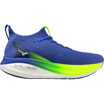 Mizuno - Neo Vista 2 - Chaussures running homme Dazzling Blue / White / Lightning Yellow - 44.5 - Publicité Mizuno - Neo Vista 2 - Chaussures running homme Dazzling Blue / White / Lightning Yellow - 44.5 - Publicité
