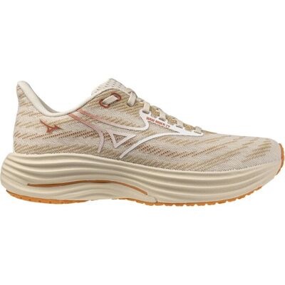 Mizuno - Wave Rider 29 - Chaussures running femme Summer Sand / White / Autumn Sunset - 42 - Publicité Mizuno - Wave Rider 29 - Chaussures running femme Summer Sand / White / Autumn Sunset - 42 - Publicité