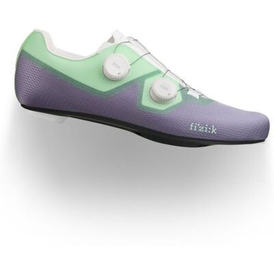 Fizik - Lyra - Chaussures vélo de route Lavander / Mint Green - 41 - Publicité Fizik - Lyra - Chaussures vélo de route Lavander / Mint Green - 41 - Publicité