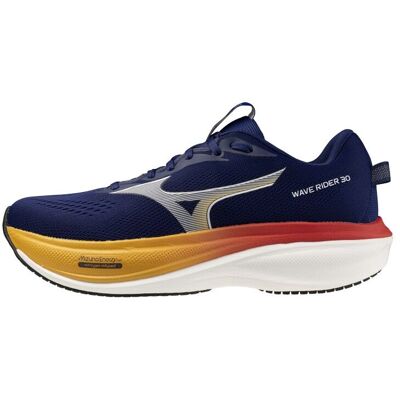 Mizuno - Wave Rider 30 - Chaussures running homme Beacon Blue / Dark Slate / Ambrosi - 42 - Publicité Mizuno - Wave Rider 30 - Chaussures running homme Beacon Blue / Dark Slate / Ambrosi - 42 - Publicité