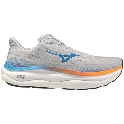 Mizuno - Wave Sky 9 - Chaussures running homme Cloudscape / Blue Jewel / Lava Ora - 42.5 - Publicité Mizuno - Wave Sky 9 - Chaussures running homme Cloudscape / Blue Jewel / Lava Ora - 42.5 - Publicité